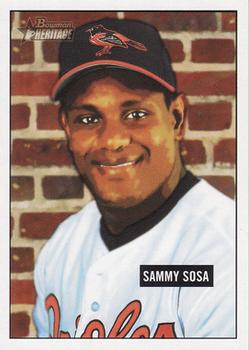 2005 Bowman Heritage #67 Sammy Sosa Front