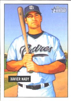 2005 Bowman Heritage #154 Xavier Nady Front