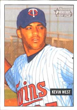 2005 Bowman Heritage #225 Kevin West Front
