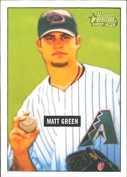 2005 Bowman Heritage #344 Matt Green Front