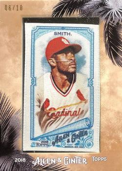 2018 Topps Allen & Ginter - Framed Cloth #67 Ozzie Smith Front