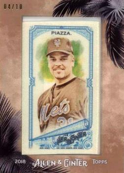 2018 Topps Allen & Ginter - Framed Cloth #97 Mike Piazza Front