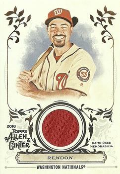 2018 Topps Allen & Ginter - Full-Size Relics #FSRA-AE Anthony Rendon Front