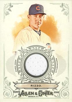 2018 Topps Allen & Ginter - Full-Size Relics #FSRB-AR Anthony Rizzo Front