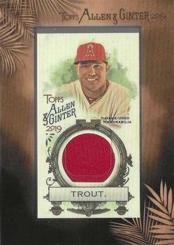 2018 Topps Allen & Ginter - Framed Mini Relics #MFR-MT Mike Trout Front