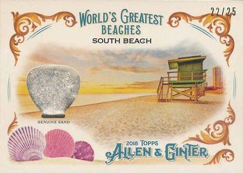2018 Topps Allen & Ginter - World's Greatest Beaches Relics #WGBR-5 South Beach Front