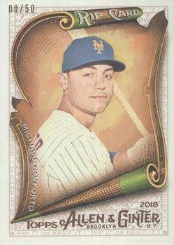 2018 Topps Allen & Ginter - Rip Cards #RIP-12 Michael Conforto Front