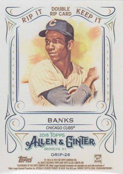 2018 Topps Allen & Ginter - Double Rip Cards #DRIP-26 Ernie Banks/Roberto Clemente Back