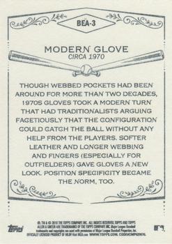 2018 Topps Allen & Ginter - Baseball Equipment of the Ages #BEA-3 Modern Glove Back