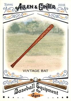 2018 Topps Allen & Ginter - Baseball Equipment of the Ages #BEA-4 Vintage Bat Front