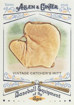 2018 Topps Allen & Ginter - Baseball Equipment of the Ages #BEA-9 Vintage Catcher's Mitt Front