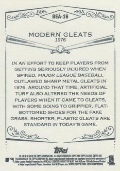 2018 Topps Allen & Ginter - Baseball Equipment of the Ages #BEA-16 Modern Cleats Back