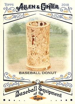 2018 Topps Allen & Ginter - Baseball Equipment of the Ages #BEA-17 Baseball Donut Front