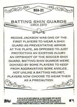2018 Topps Allen & Ginter - Baseball Equipment of the Ages #BEA-21 Batting Shin Guards Back