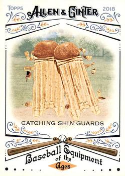 2018 Topps Allen & Ginter - Baseball Equipment of the Ages #BEA-22 Catching Shin Guards Front