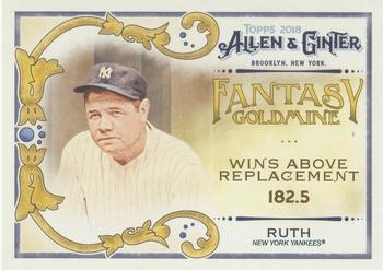 2018 Topps Allen & Ginter - Fantasy Goldmine #FG-7 Babe Ruth Front