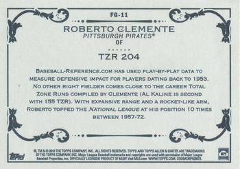 2018 Topps Allen & Ginter - Fantasy Goldmine #FG-11 Roberto Clemente Back