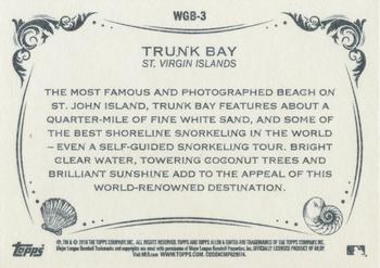 2018 Topps Allen & Ginter - World's Greatest Beaches #WGB-3 Trunk Bay Back
