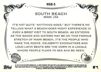 2018 Topps Allen & Ginter - World's Greatest Beaches #WGB-5 South Beach Back