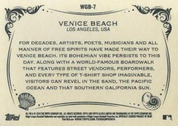 2018 Topps Allen & Ginter - World's Greatest Beaches #WGB-7 Venice Beach Back