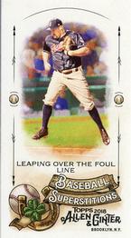 2018 Topps Allen & Ginter - Mini Baseball Superstitions #MBS-5 Leaping over the Foul Line Front