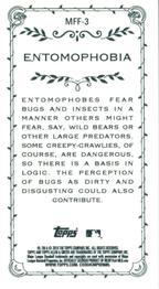2018 Topps Allen & Ginter - Mini Folio of Fears #MFF-3 Entomophobia Back