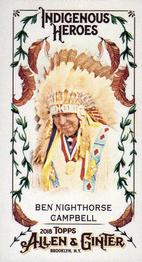 2018 Topps Allen & Ginter - Mini Indigenous Heroes #MIH-23 Ben Nighthorse Campbell Front