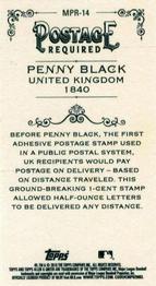 2018 Topps Allen & Ginter - Mini Postage Required #MPR-14 Penny Black Back