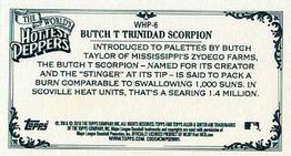 2018 Topps Allen & Ginter - Mini World's Hottest Peppers #WHP-6 Butch T Trinidad Scorpion Back