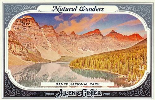 2018 Topps Allen & Ginter - Natural Wonders #NWB-9 Banff National Park Front