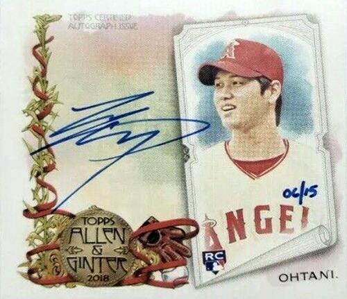 2018 Topps Allen & Ginter - N43 Box Loader Autographs #N43A-SO Shohei Ohtani Front