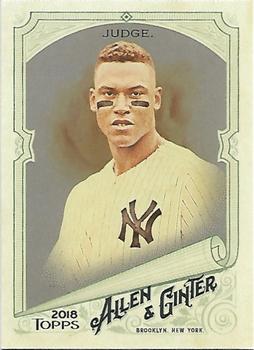 2018 Topps Allen & Ginter - Silver Glossy #7 Aaron Judge Front