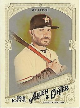2018 Topps Allen & Ginter - Silver Glossy #10 Jose Altuve Front