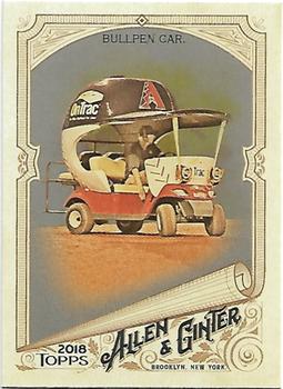 2018 Topps Allen & Ginter - Silver Glossy #18 Bullpen Car Front