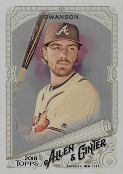 2018 Topps Allen & Ginter - Silver Glossy #47 Dansby Swanson Front