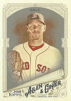 2018 Topps Allen & Ginter - Silver Glossy #135 Chris Sale Front
