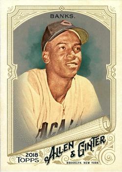 2018 Topps Allen & Ginter - Silver Glossy #138 Ernie Banks Front