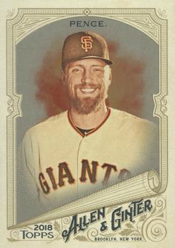 2018 Topps Allen & Ginter - Silver Glossy #143 Hunter Pence Front