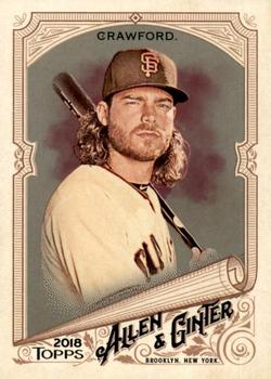 2018 Topps Allen & Ginter - Silver Glossy #215 Brandon Crawford Front
