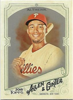 2018 Topps Allen & Ginter - Silver Glossy #227 Aaron Altherr Front