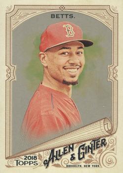 2018 Topps Allen & Ginter - Silver Glossy #245 Mookie Betts Front