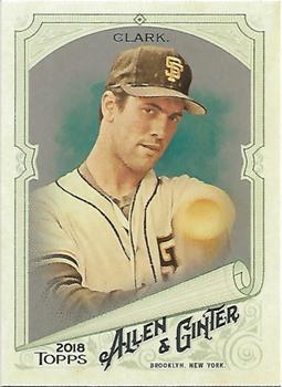 2018 Topps Allen & Ginter - Silver Glossy #316 Will Clark Front