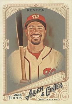 2018 Topps Allen & Ginter - Silver Glossy #324 Anthony Rendon Front