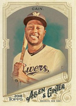 2018 Topps Allen & Ginter - Silver Glossy #336 Lorenzo Cain Front