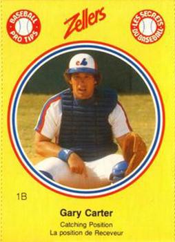 1982 Zellers Montreal Expos #1B Gary Carter Front