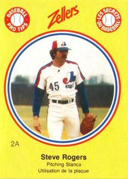 1982 Zellers Montreal Expos #2A Steve Rogers Front