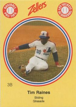 1982 Zellers Montreal Expos #3B Tim Raines Front