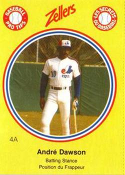 1982 Zellers Montreal Expos #4A Andre Dawson Front