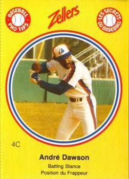 1982 Zellers Montreal Expos #4C Andre Dawson Front