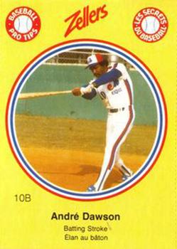 1982 Zellers Montreal Expos #10B Andre Dawson Front